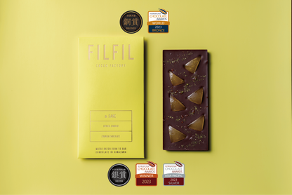 &Sake シトラス・山椒 クランチ ダークチョコレート – FILFIL CACAO