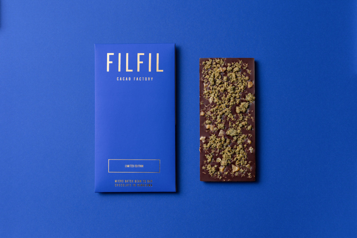 能登ブルー あおさクランブル 70% ダークチョコレート ~ NOTO BLUE ~